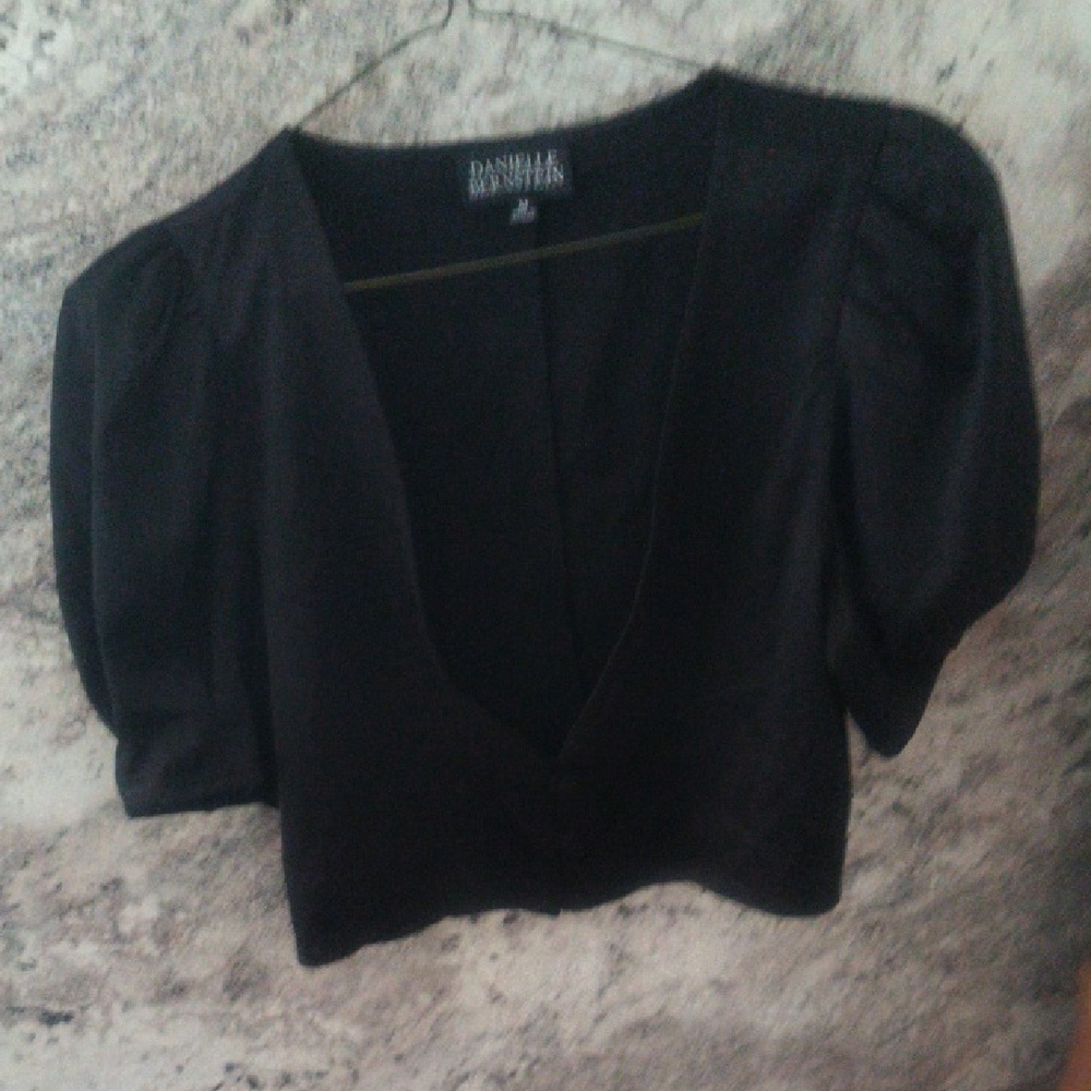 Danielle Bernstein Elegant Black Blouse